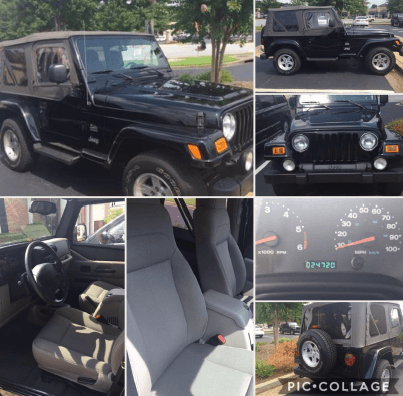 Repossessed 2004 Jeep Wrangler For Auction Pinnacle Bank